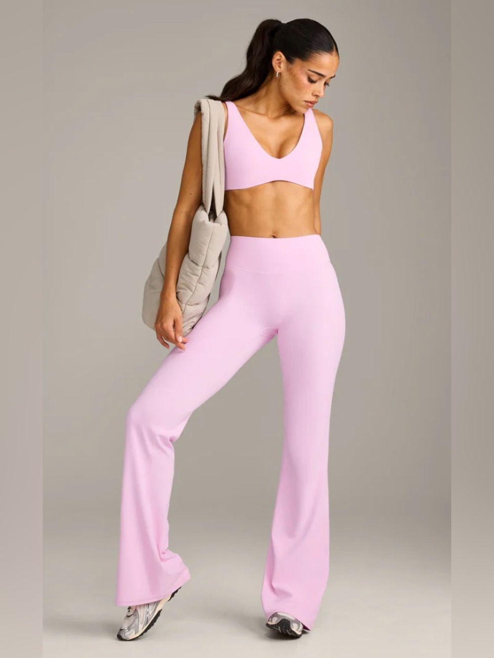 Oner Active Light Pink Flared Yoga Pants/Leggings
